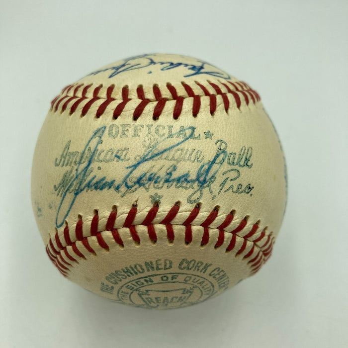 Ted Williams 1958 Boston Red Sox Team Signed American League Baseball JSA COA