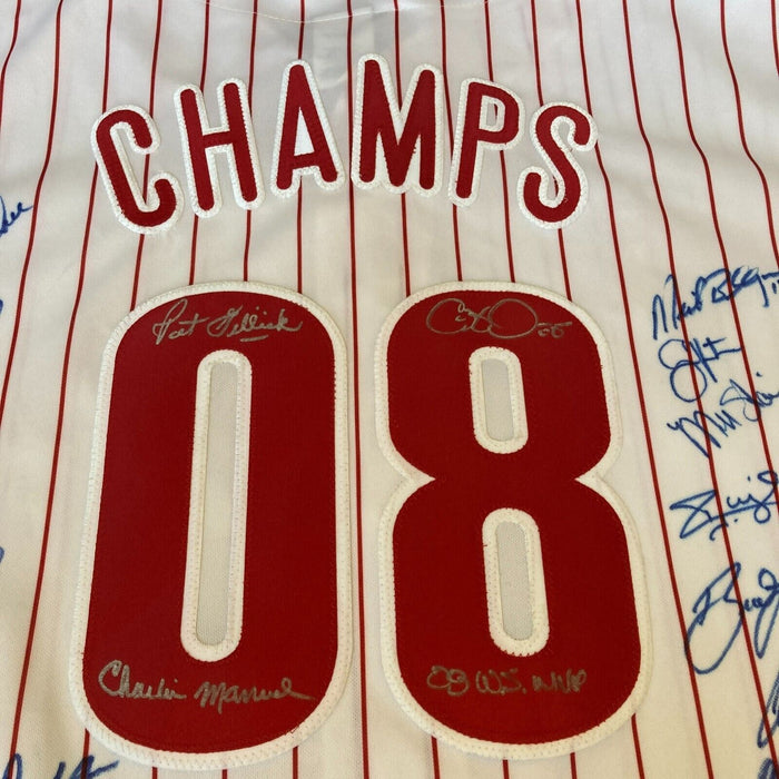 2008 Philadelphia Phillies World Series Champs Team Signed Jersey JSA COA