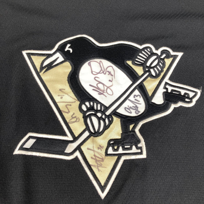 Sidney Crosby 2007-2009 Pittsburgh Penguins Team Signed Hockey Jersey JSA COA