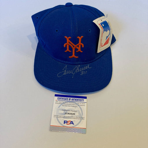 Tom Seaver 311 Wins Signed New York Mets Game Model Hat PSA DNA COA