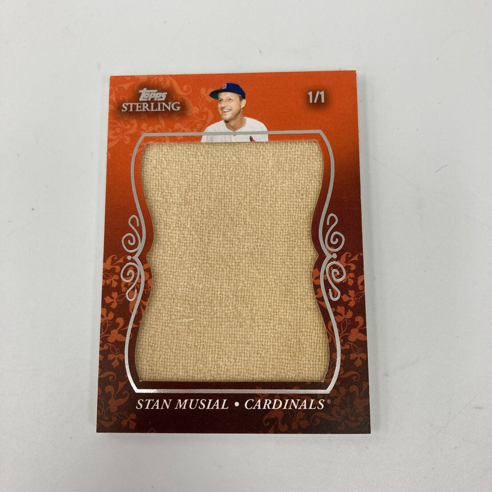 2008 Topps Sterling Stan Musial Game Used Jumbo Patch Jersey #1/1 One Of One