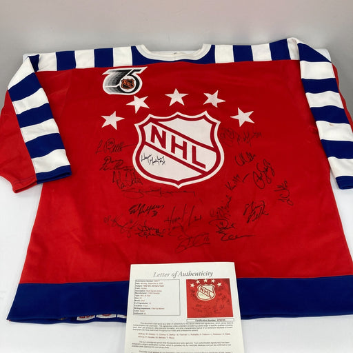 1992 NHL All Star Game Team Signed Authentic CCM Jersey Wayne Gretzky JSA COA