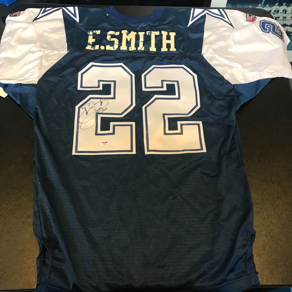 1990's Emmitt Smith Signed Authentic Proline Dallas Cowboys Jersey PSA DNA COA