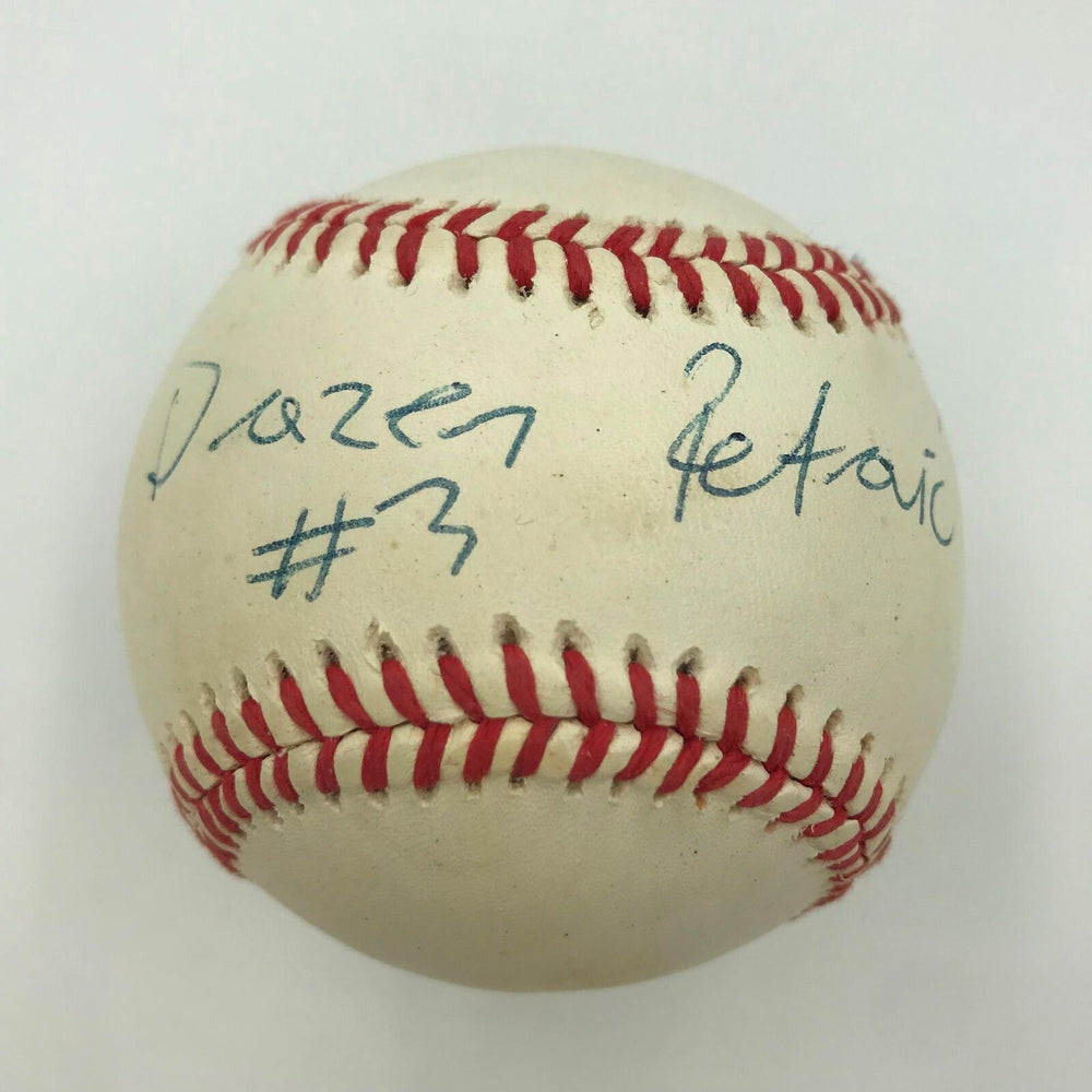 Rare Drazen Petrovic Single Signed Autographed American League Baseball JSA COA