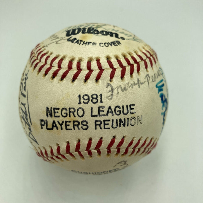 Satchel Paige Hilton Smith Negro League HOF Multi Signed Baseball JSA COA
