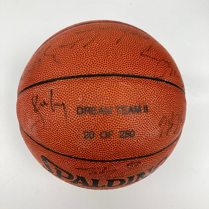 1994 Dream Team II Olympics Team USA Signed Spalding Basketball PSA DNA COA