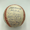 1961 New York Yankees World Series Champs Team Signed Baseball Mickey Mantle JSA