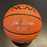 John Wooden UCLA & Bill Walton Signed Official NCAA Basketball PSA DNA Sticker