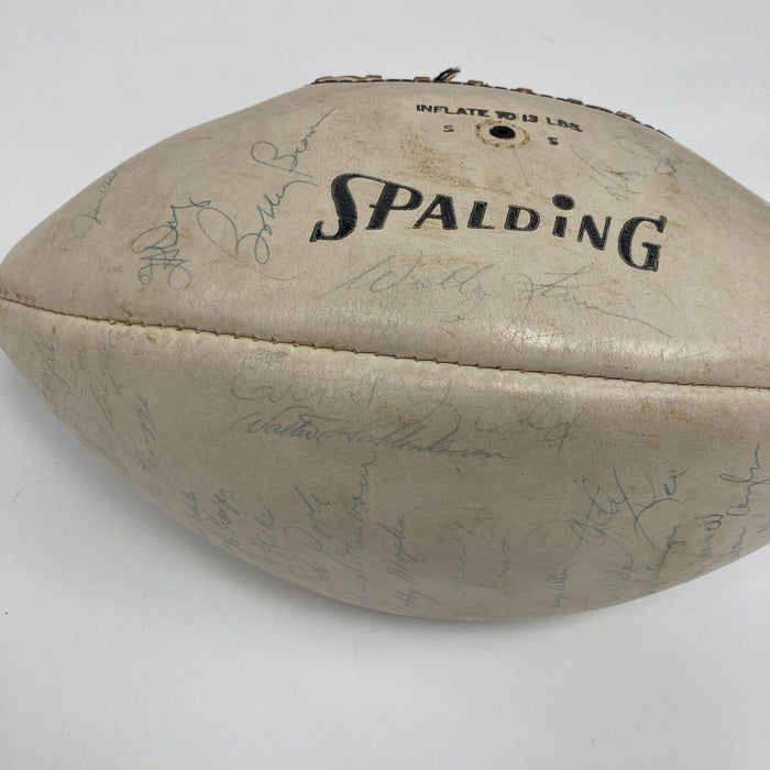 1966 Houston Oilers Team Signed Spalding Official AFL Football JSA COA 50+ Sigs
