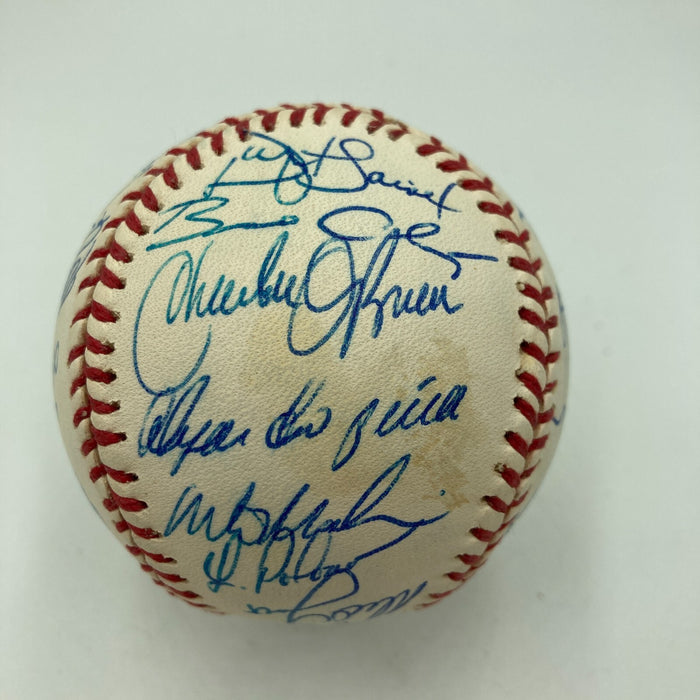 1995 Atlanta Braves World Series Champs Team Signed W.S. Baseball Beckett COA