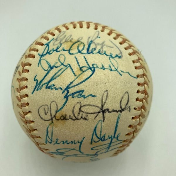 Nolan Ryan 1974 California Angels Team Signed American League Baseball JSA COA