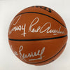 Bill Russell Red Auerbach Larry Bird Celtics Legends Signed Basketball PSA DNA