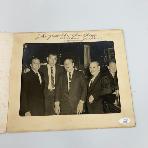 Jack Dempsey Signed Vintage 1950's Photo JSA COA Boxing