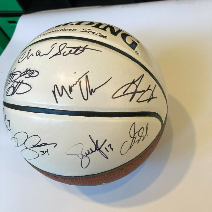 Ray Allen Jason Kidd Hall Of Fame Induction Class Of 2018 Signed Basketball JSA