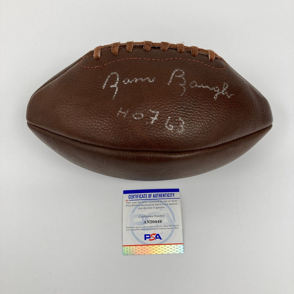 Sammy Baugh Hall Of Fame 1963 Signed Vintage NFL Football PSA DNA COA