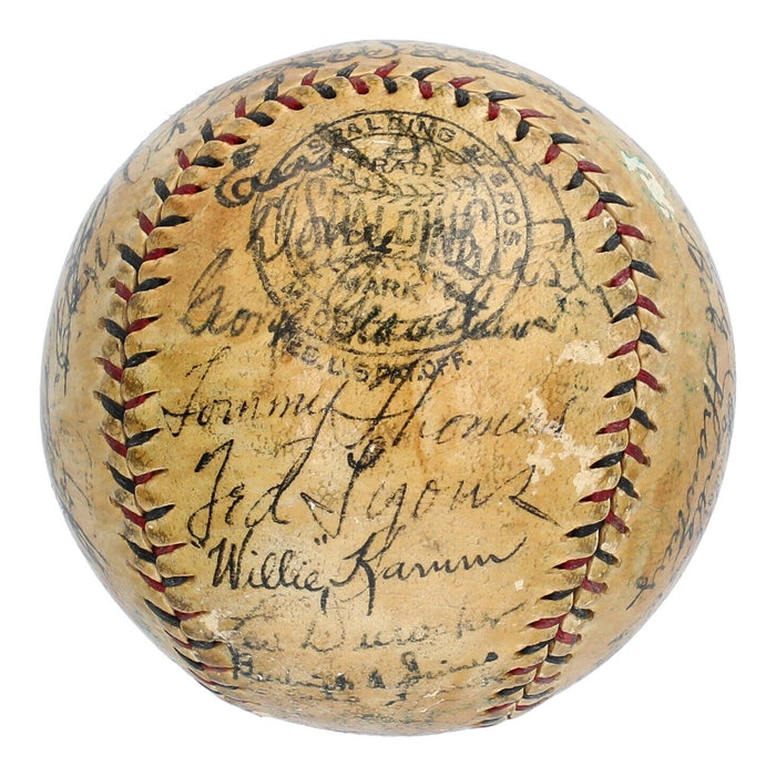 Babe Ruth Lou Gehrig Miller Huggins HOF Multi Signed Baseball JSA COA