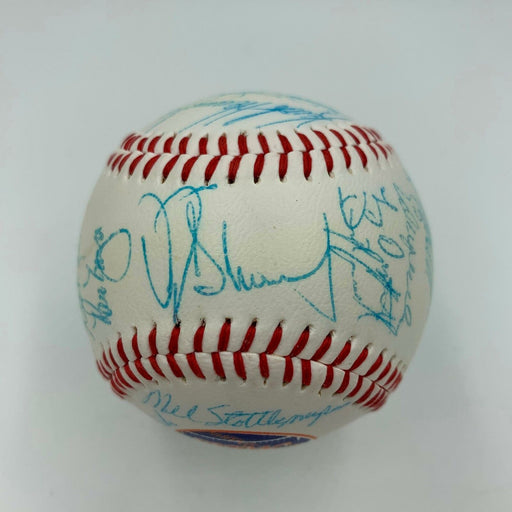 1980's New York Mets Team Signed Baseball Gary Carter Gooden Strawberry