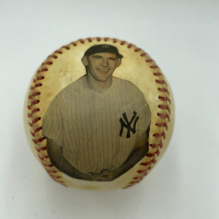 RARE Johnny Lindell Single Signed Baseball 1940's New York Yankees Great JSA COA