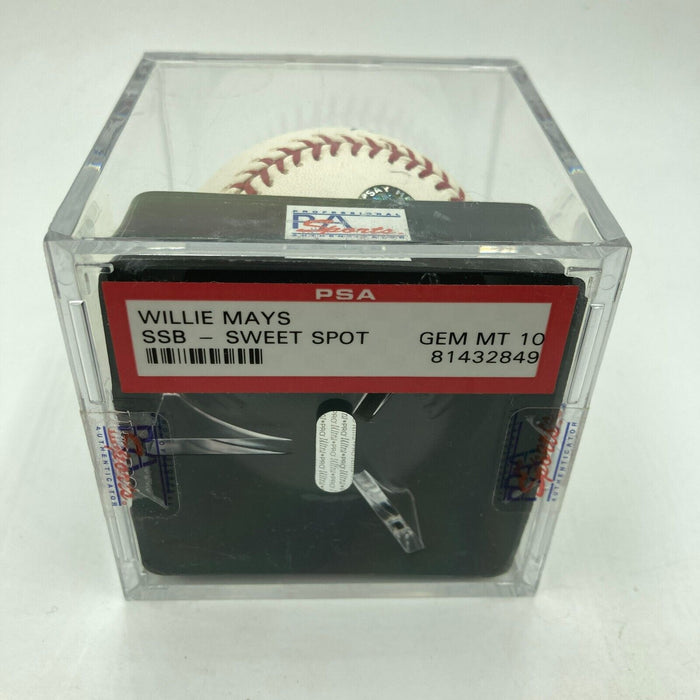 Willie Mays Signed Major League Baseball PSA DNA Graded 10 GEM MINT