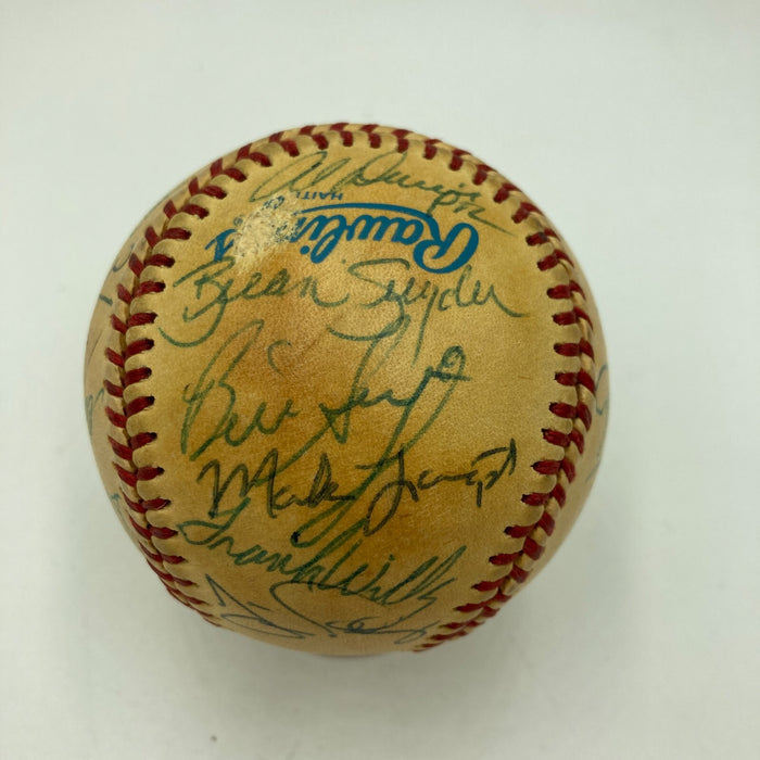 1985 Seattle Mariners Team Signed American League Baseball JSA COA