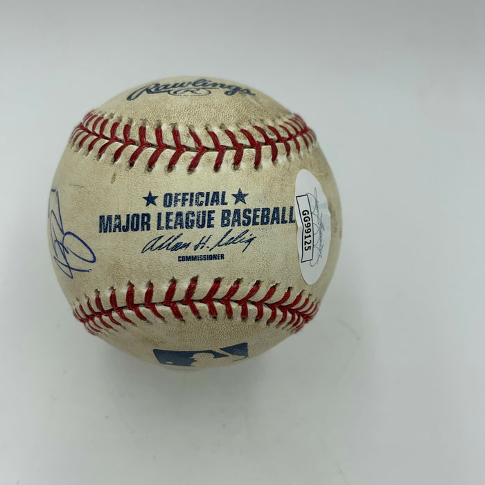 Steven Stamkos Tampa Bay Lightning Multi Signed Game Used MLB Baseball JSA COA