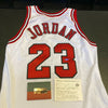 Michael Jordan Signed 1996-97 Pro Cut Chicago Bulls Jersey Upper Deck UDA COA