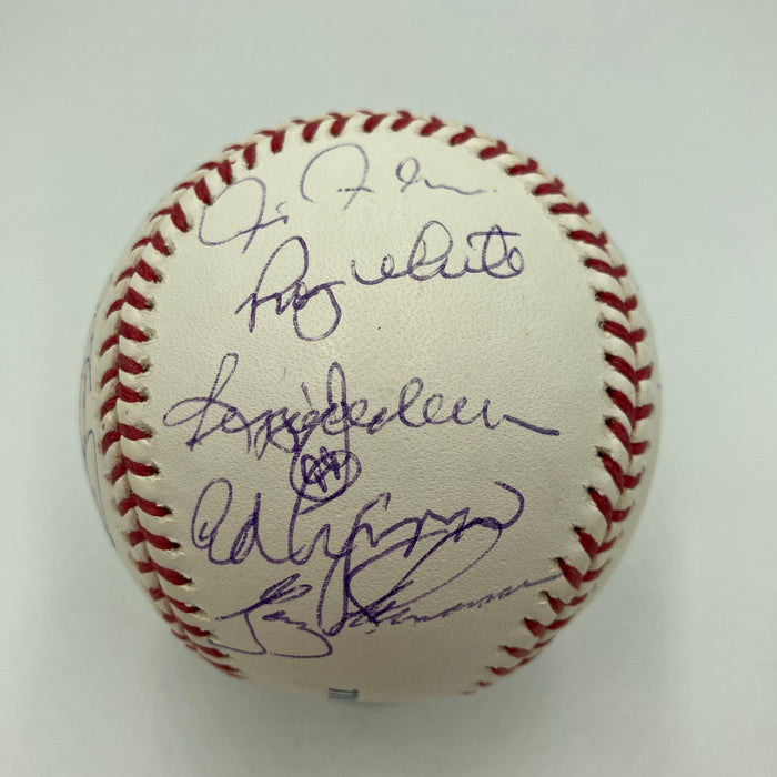 1978 New York Yankees World Series Champs Team Signed W.S. Baseball Steiner JSA
