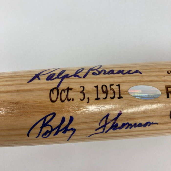 Bobby Thomson Ralph Branca Shot Heard 'Round The World Signed Bat Beckett