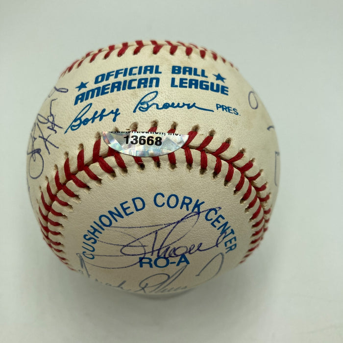 500 Home Run Signed Baseball With 21 Sigs! Mickey Mantle PSA DNA Graded 9 MINT