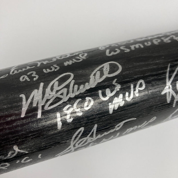 Beautiful World Series MVP's Multi Signed Baseball Bat 40 Sigs Beckett COA