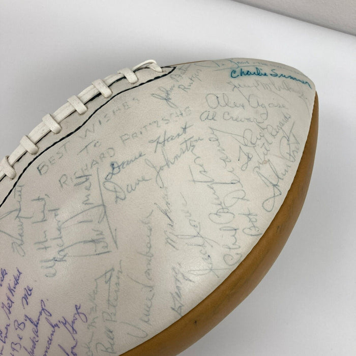 Vince Lombardi Al David Legendary Football Coaches Signed Football 25 Sigs JSA