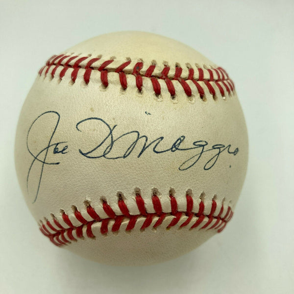 Nice Joe Dimaggio Signed Official American League Baseball JSA COA