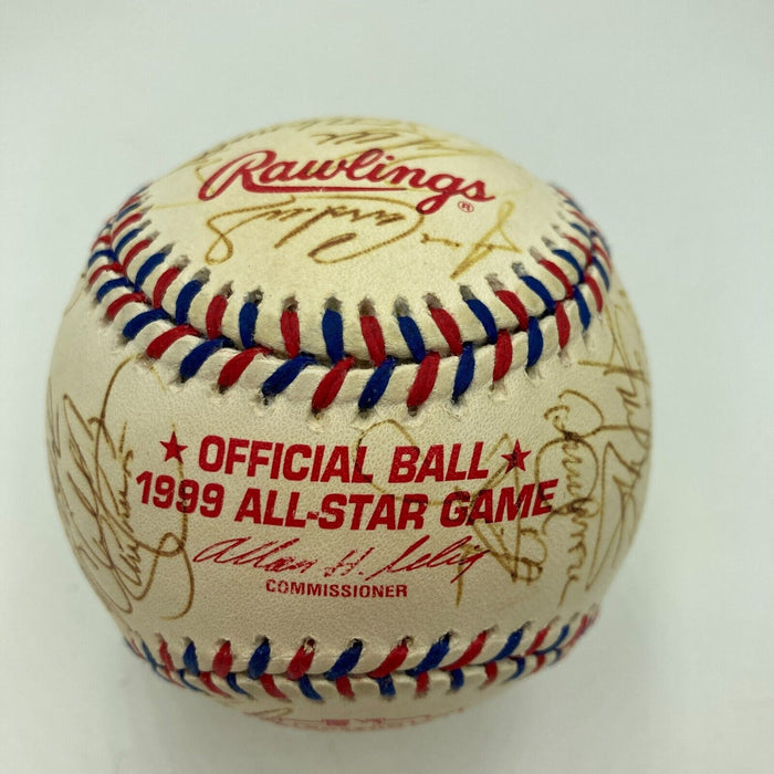 Derek Jeter Ken Griffey Jr. 1999 All Star Game Team Signed Baseball JSA COA