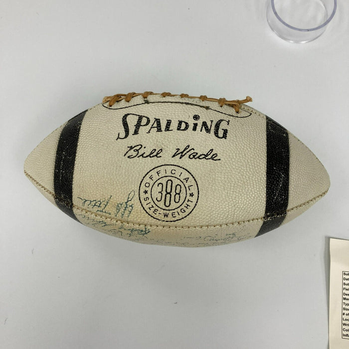 1962 New York Giants Champs Team Signed Spalding Football 34 Sigs JSA COA