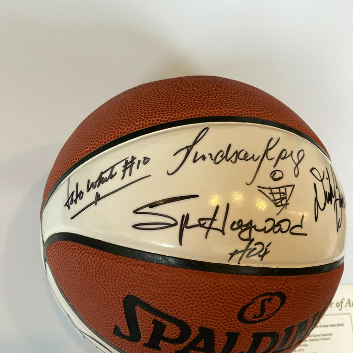 NBA Hall Of Fame Class Of 2015 Signed Basketball 15 Sigs JSA COA
