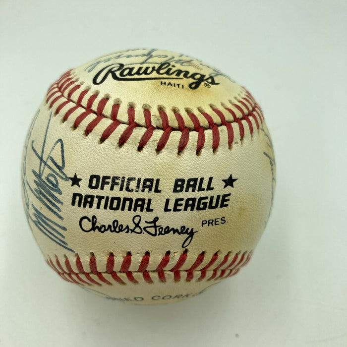 1987 Los Angeles Dodgers Team Signed Official National League Baseball