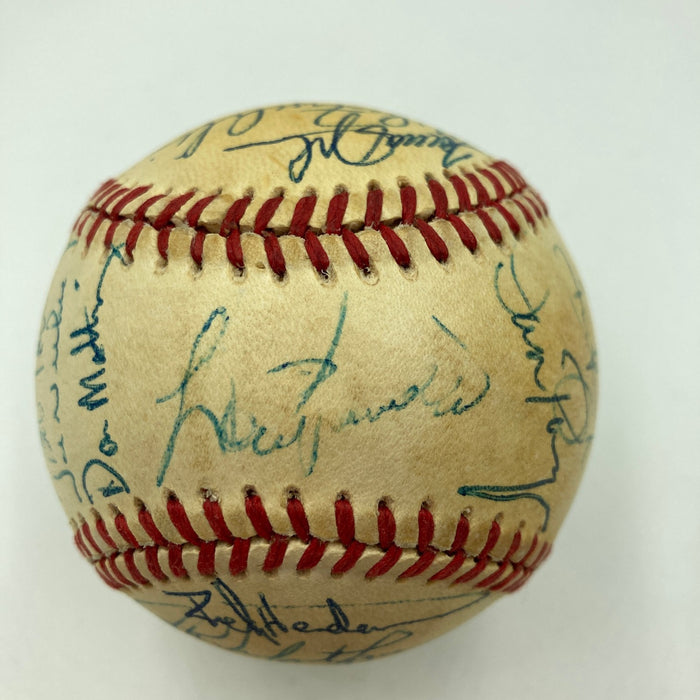 1986 New York Yankees Team Signed Baseball 29 Sigs Don Mattingly JSA COA