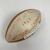 1969 Texas Longhorns National Champions Team Signed Football 55 Sigs Beckett COA