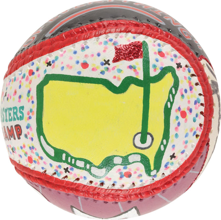 Tiger Woods Single Signed Hand Painted Art Major League Baseball JSA COA