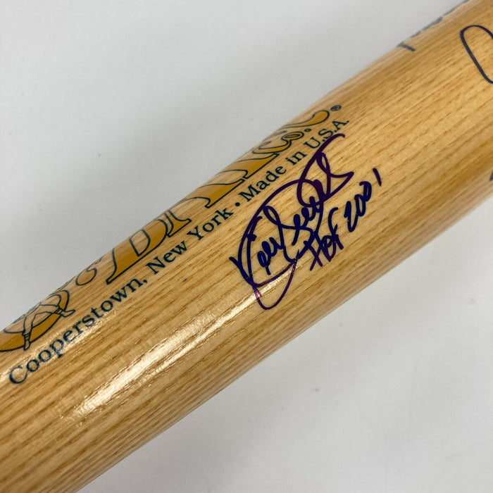 Beautiful Kirby Puckett Minnesota Twins HOF Multi Signed Baseball Bat JSA COA