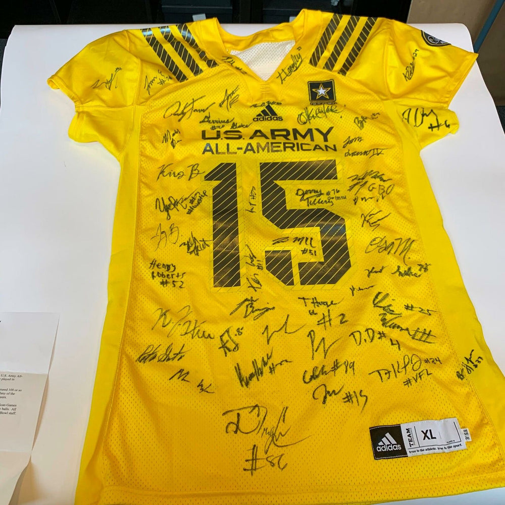 2015 U.S. Army All-American Bowl Team-Signed Jersey 45 Sigs Drew Lock JSA COA