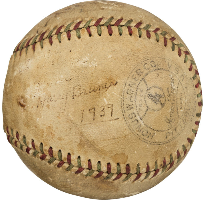 Honus Wagner Signed 1930's Baseball PSA DNA COA