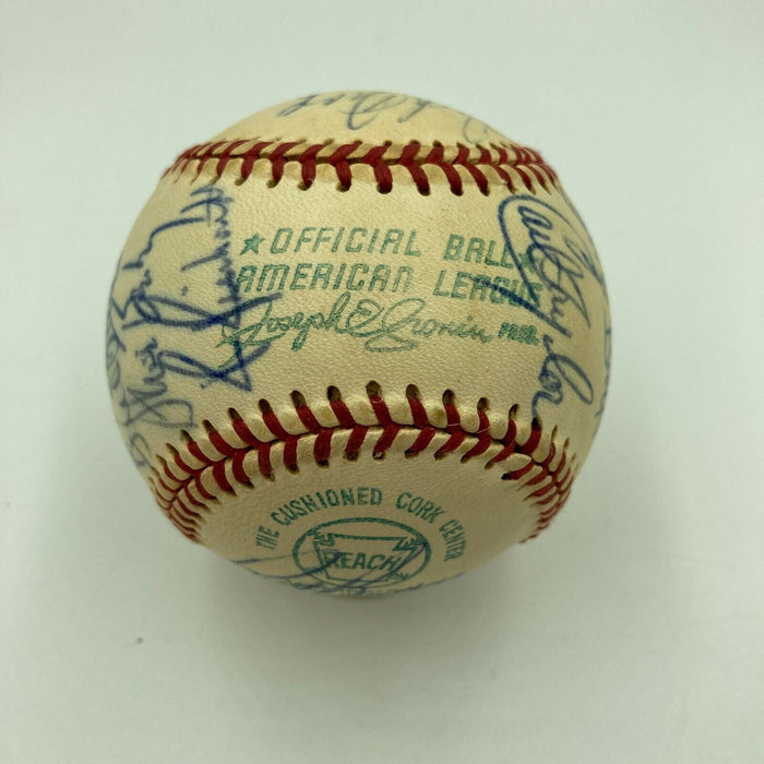 George Brett Rookie 1973 Kansas City Royals Team Signed AL Cronin Baseball JSA