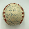 1955 Brooklyn Dodgers W.S. Champs Team Signed Baseball Jackie Robinson JSA COA
