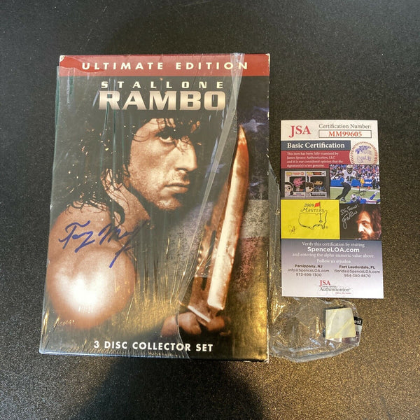 Tony Munafo Signed Autographed Rambo VHS Movie With JSA COA