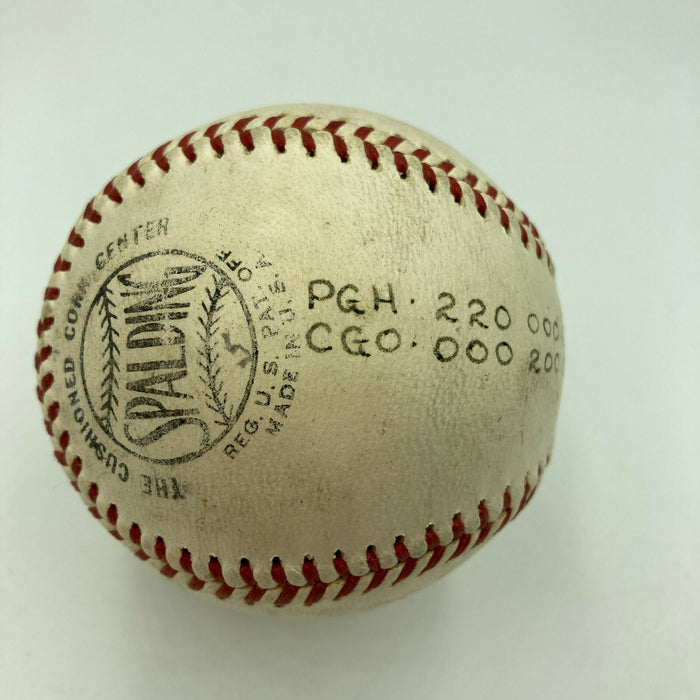 Harvey Haddix Game Used Final Pitch Victory Baseball Win #8 June 12 1962 Pirates