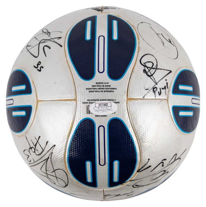 Lionel Messi 2009 FC Barcelona UEFA Champions Team Signed Soccer Ball JSA COA