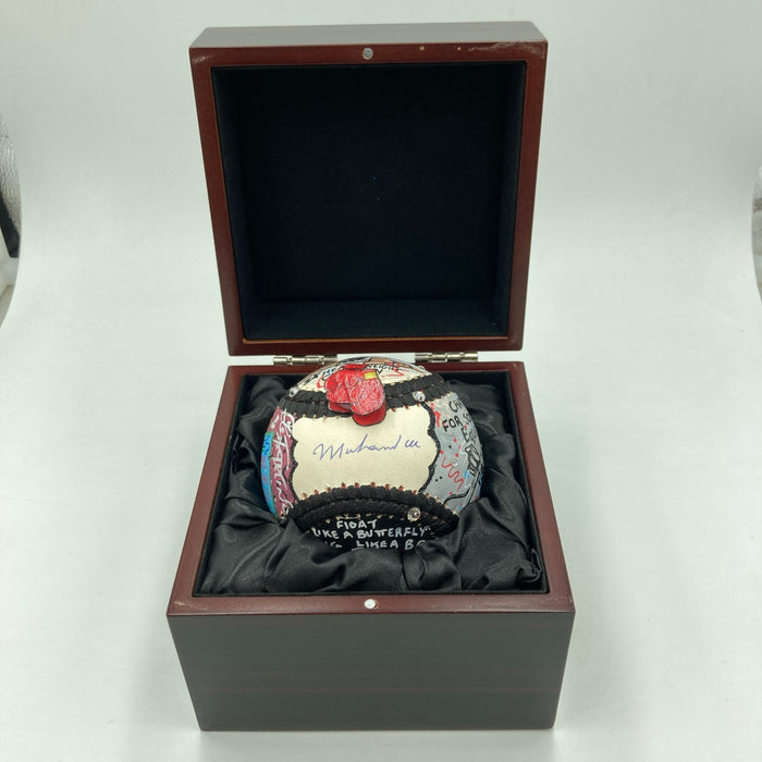 Muhammad Ali Signed Charles Fazzino Pop Art Baseball PSA DNA 10 GEM Mint Auto