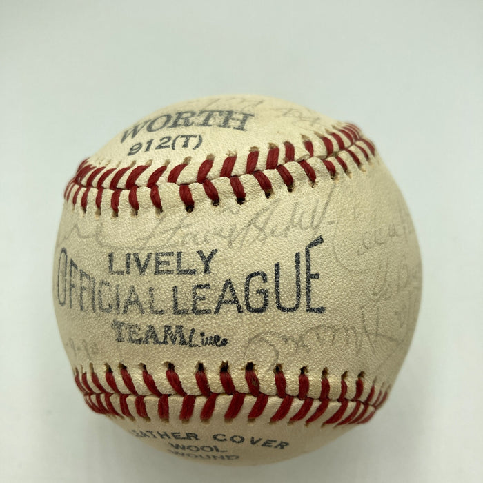 Mickey Mantle Joe DiMaggio Hall Of Fame Multi Signed Baseball Beckett COA