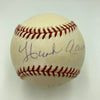 Hank Aaron 755 Home Runs 3771 Hits Signed Inscribed Stat Baseball JSA COA